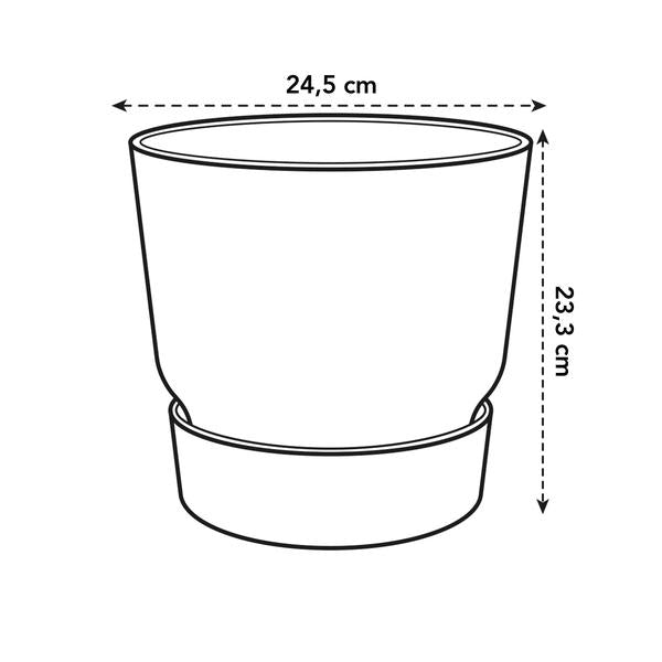 Pot elho Greenville Round bruin - D24 x H23  BotanicBridge