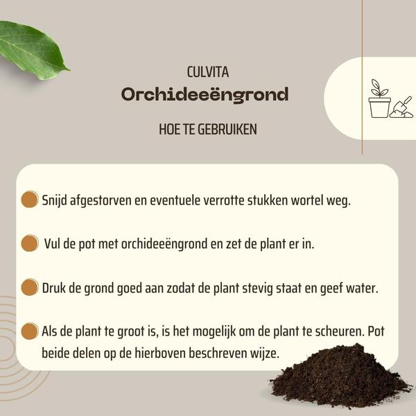 Culvita - Orchidee grond 5 liter - potgrond geschikt voor Orchidee  BotanicBridge