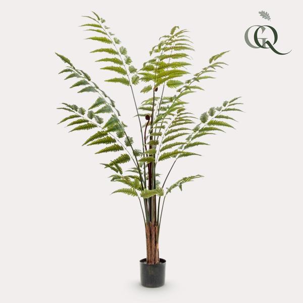 Kunstplant - Rumohra Adiantiformis - Ledervaren - 150 cm  BotanicBridge