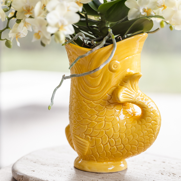 Kolibri Home | Fish  - Yellow - Ø9cm  BotanicBridge