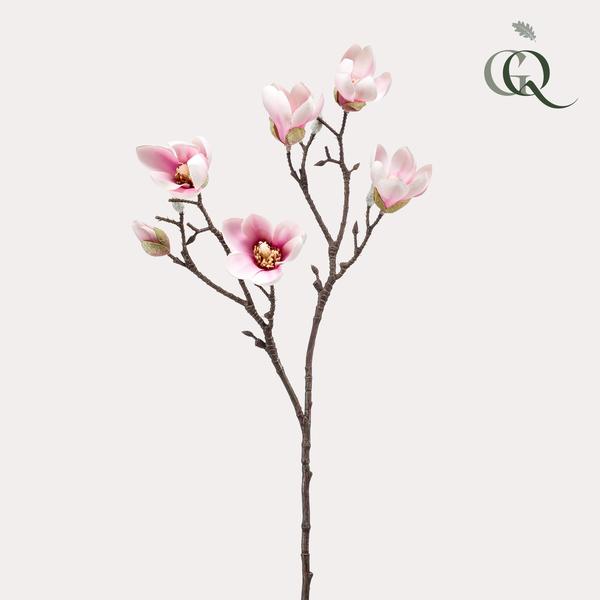 Kunstbloemen - Magnolia bloem Roze x8 -65cm  BotanicBridge