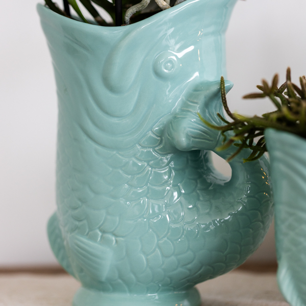 Kolibri Home | Fish  - Turquoise - Ø9cm  BotanicBridge