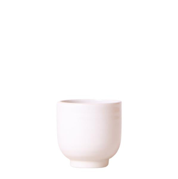 Kolibri Home | Glazed bloempot - Witte keramieken sierpot met glans - Ø6cm  BotanicBridge