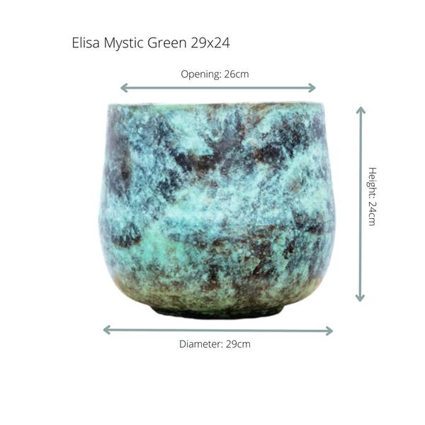 Elisa Mystic Green - D29 x H24 - 29x24  BotanicBridge