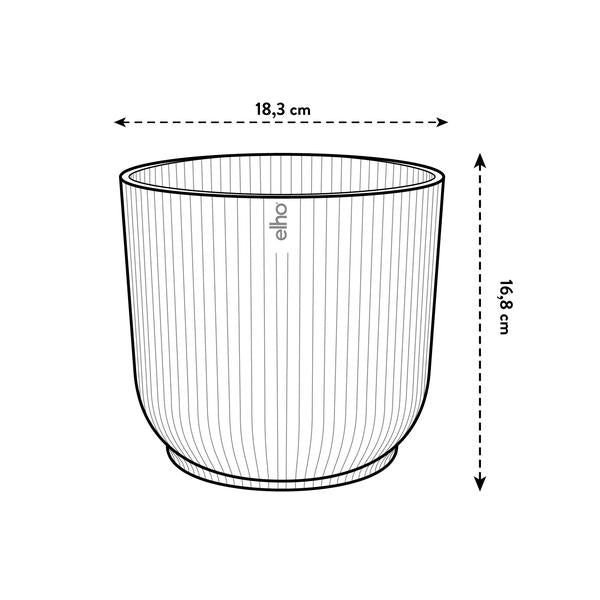 Pot elho Vibes Fold Round geel - D18 x H17  BotanicBridge