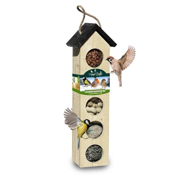 Bird-Buffet | Big Chalet feeder vogelhuis inclusief 500 gram voeding  BotanicBridge