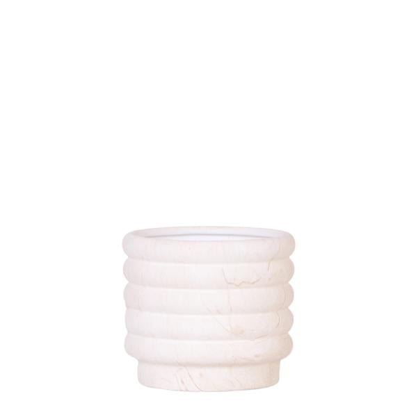 Kolibri Home | Marble pot - Light - Ø12cm  BotanicBridge