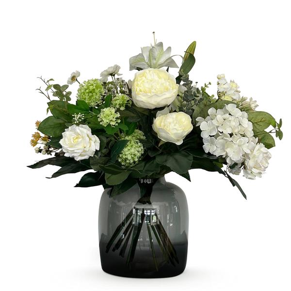 Kunstbloemen - Boeket- M - White Dream - 60 cm  BotanicBridge