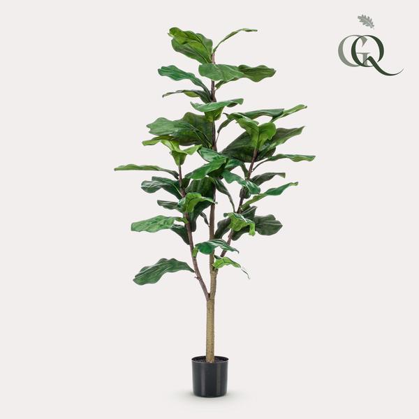 Kunstplant - Ficus Lyrata - Tabaksplant - 125 cm  BotanicBridge