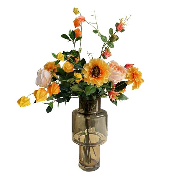 Kunstbloemen - Boeket L - Pretty Orange - 80cm  BotanicBridge