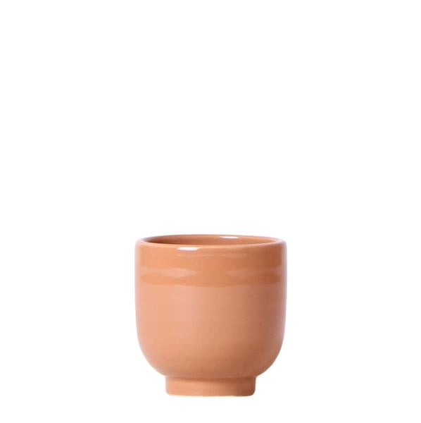 Kolibri Home | Glazed bloempot - Cognac keramieken sierpot met glans - Ø6cm  BotanicBridge