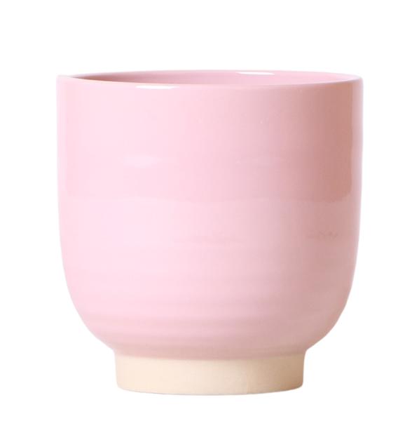 Kolibri Home | Glazed bloempot - Roze keramieken sierpot met glans - Ø12cm  BotanicBridge