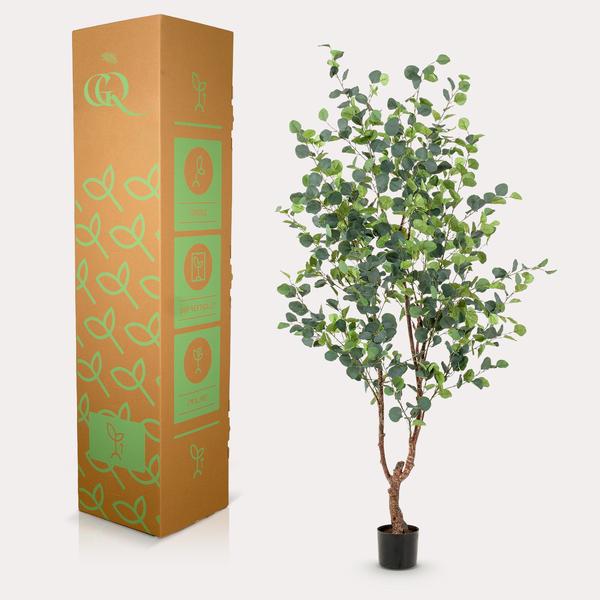 Kunstplant - Eucalyptus - Blauwe Gomboom  - 180 cm  BotanicBridge