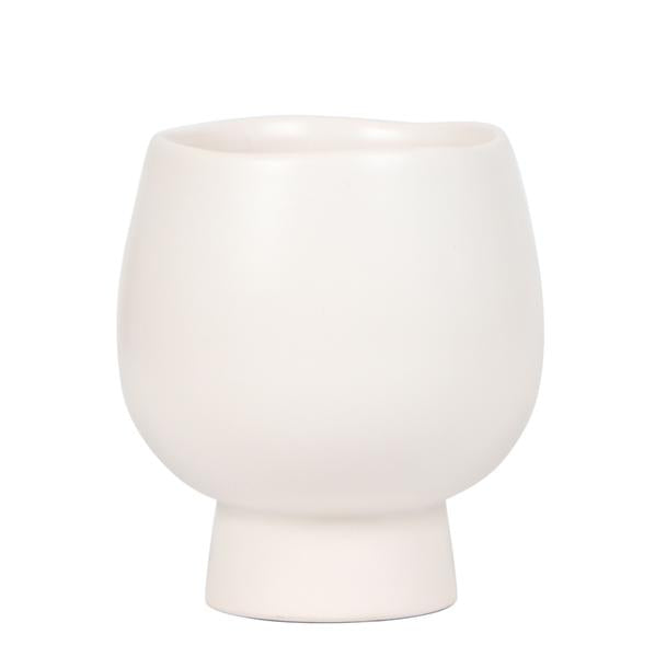 Kolibri Home | Scandic white bloempot - Witte keramieken sierpot - Ø9cm  BotanicBridge