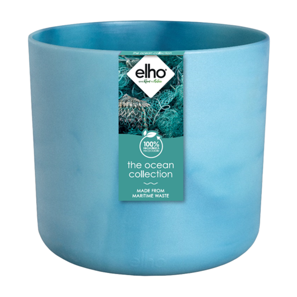 Pot Elho Ocean Round atlantic blue - D14 x H13  BotanicBridge