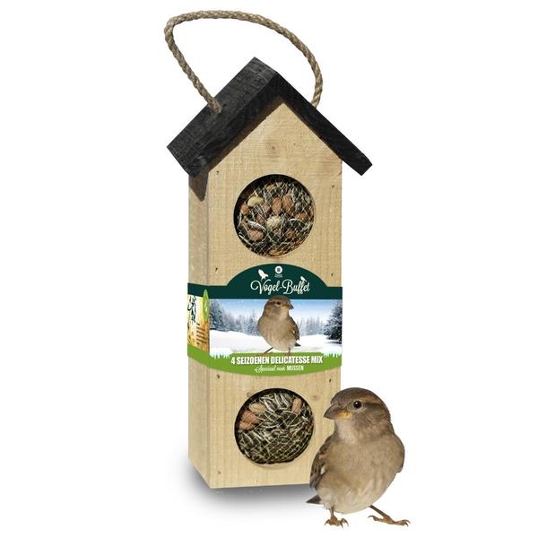 Bird-Buffet | Chalet feeder vogelhuisje | 500 gram - Mussen  BotanicBridge